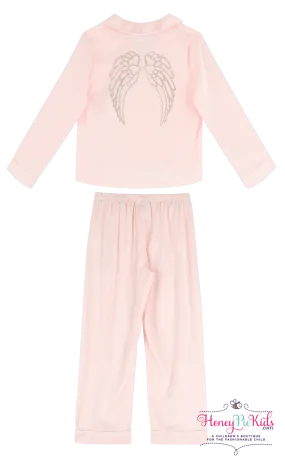 Angel's Face Girls Ballet Pink Faith L/S 2 Piece Pajama Set