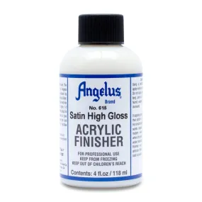 Angelus Acrylic Leather Finisher - 4 oz. Bottle - No. 615 Satin High Gloss
