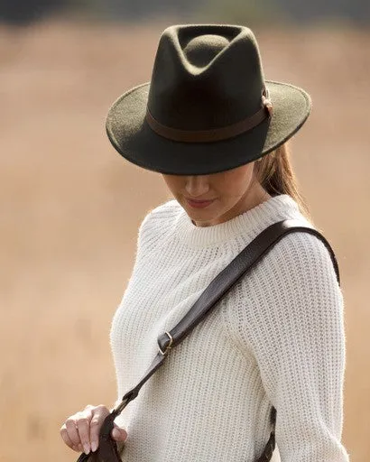 ANNABELLE (dark green) fedora