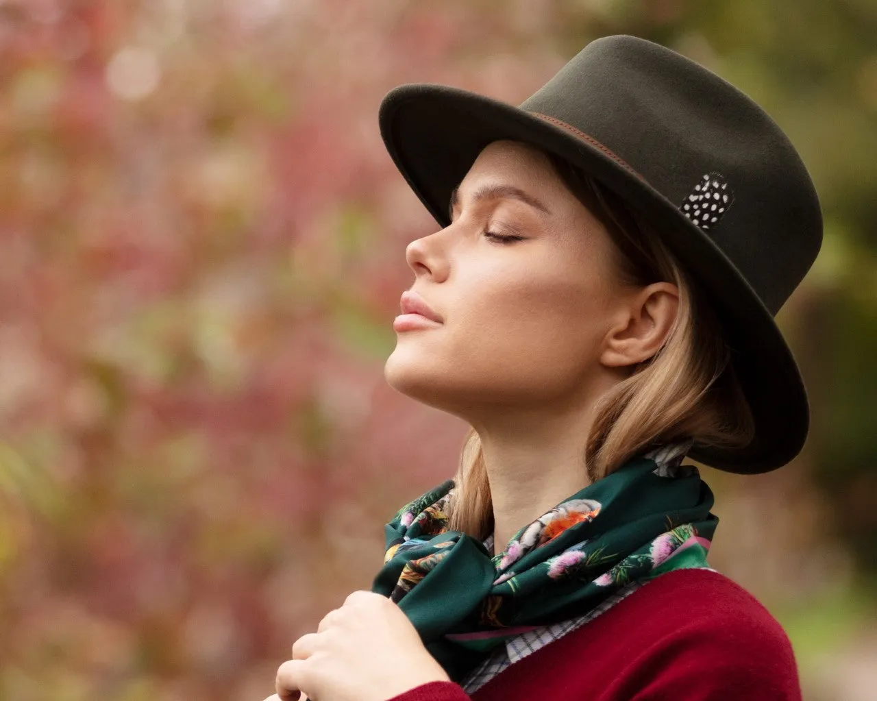 ANNABELLE (dark green) fedora