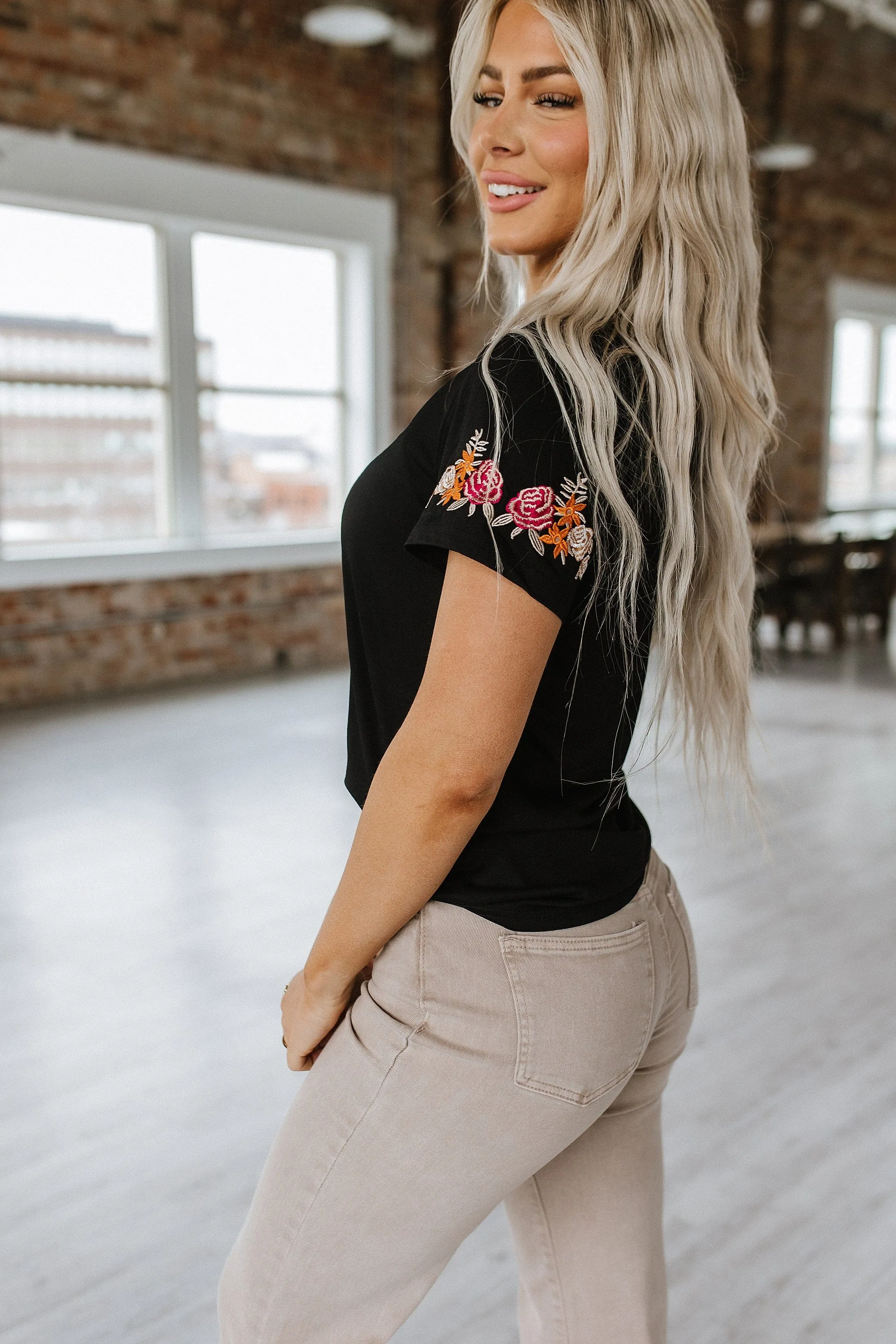 Annabelle Embroidered Print Top | S-XL | PRE ORDER