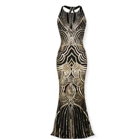 Années 20 Robe de Soirée Géométrique Gatsby
