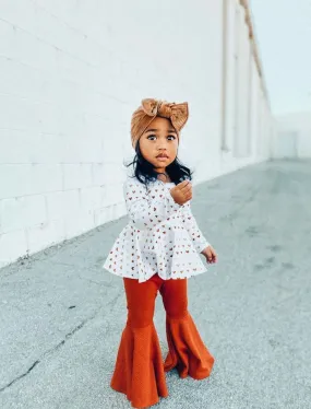 Annie Bells - Orange Bell Bottoms