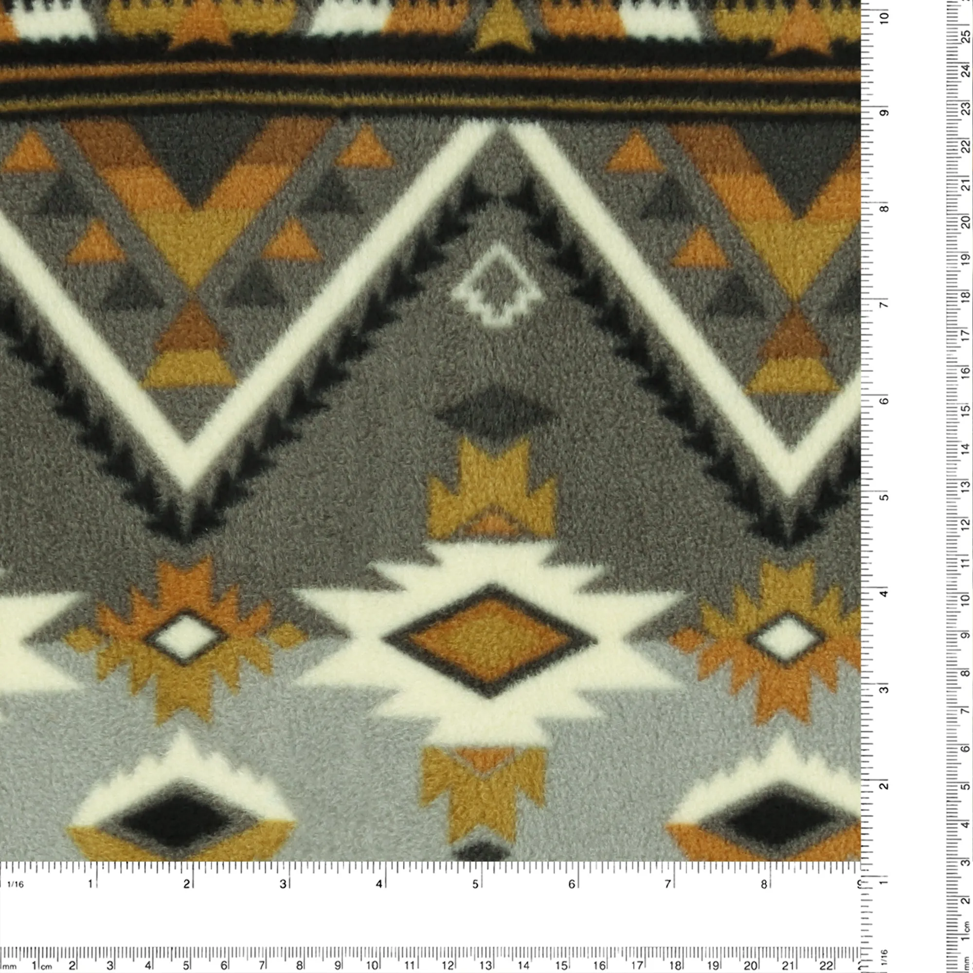 Anti Pill Fleece Print - MONTANA - 049 - Grey