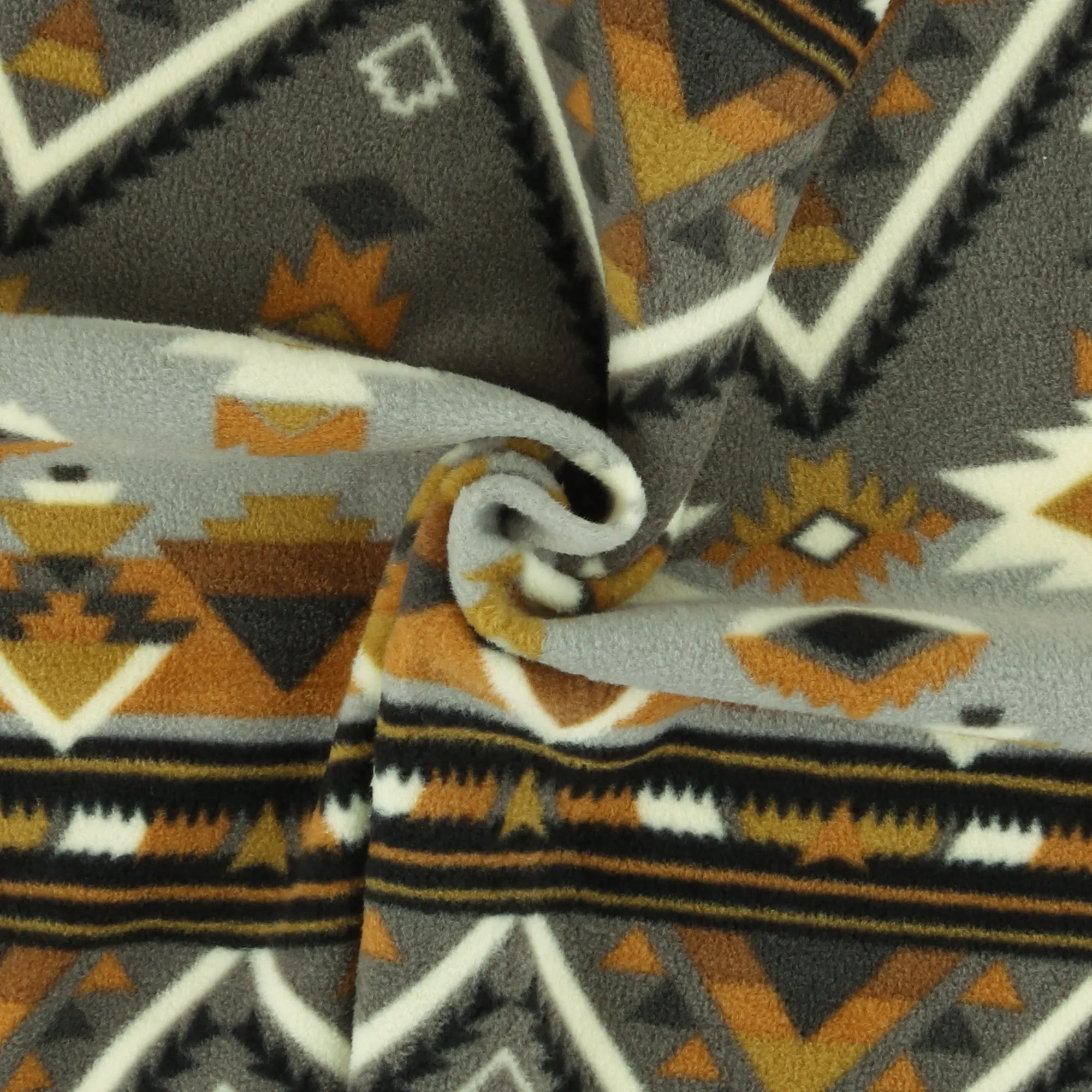 Anti Pill Fleece Print - MONTANA - 049 - Grey