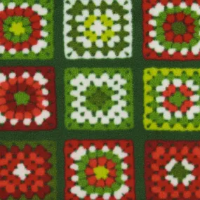 Anti Pill Fleece Print - MONTANA - 107 - Green