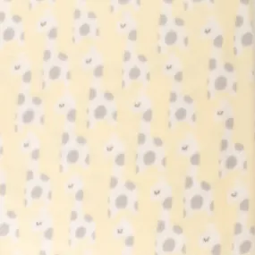 Anti-Pill Fleece Print - SLIPPY - Giraffes - Yellow