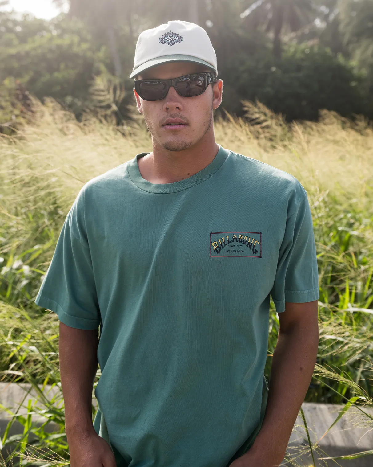Arch Wave T-Shirt in Billiard