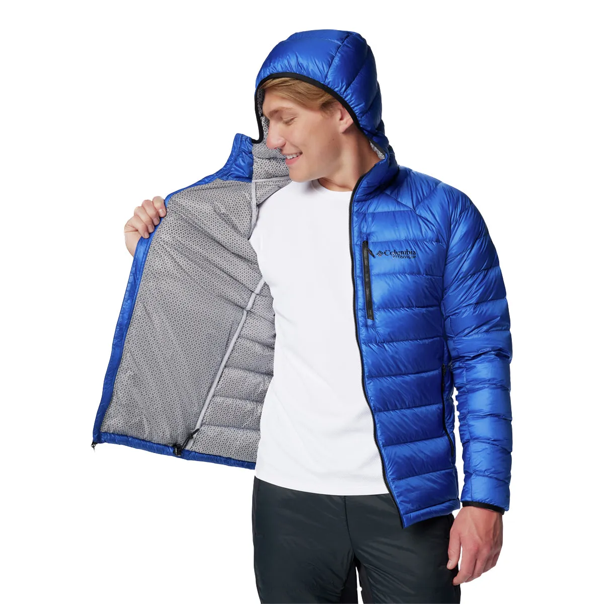 Arctic Crest™ Down Hooded Jacket - Mountain Blue