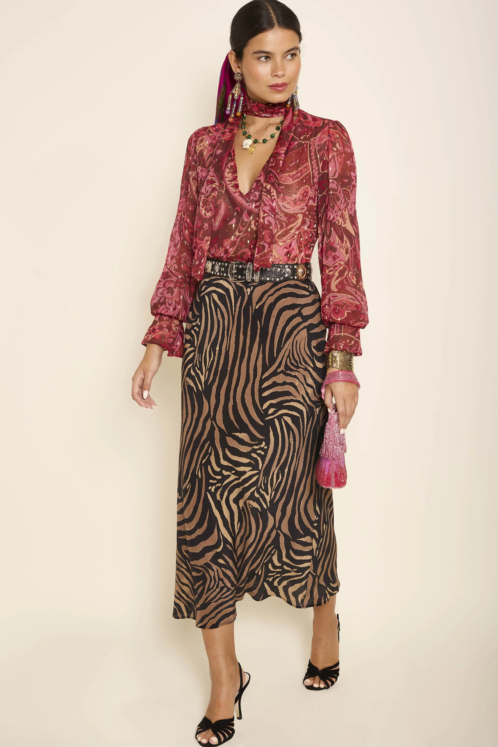 ardith - tiger patchwork black