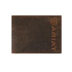 Ariat Bullhide Brown Embroidered Bifold Wallet A3554502