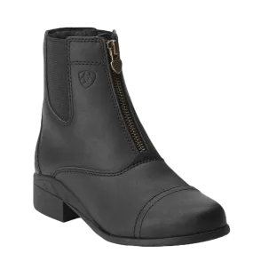 Ariat® Children's Scout Black Zip Paddock Equestrian Boots 10015198