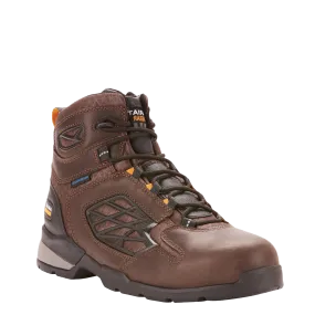 Ariat Men's Rebar Flex 6" H2O Dark Brown Composite Toe Work Boots 10025006