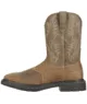 Ariat Men's Sierra Aged Bark Wide Square Steel Toe Work Boots 10010134