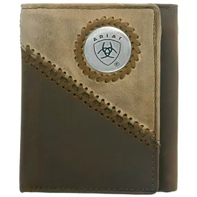 Ariat Tri fold Wallet - Brown/Fawn WLT3100A