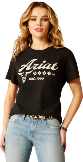 Ariat Women's Black Established Boot Co Tee