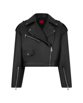 Arida Faux Leather Biker Jacket