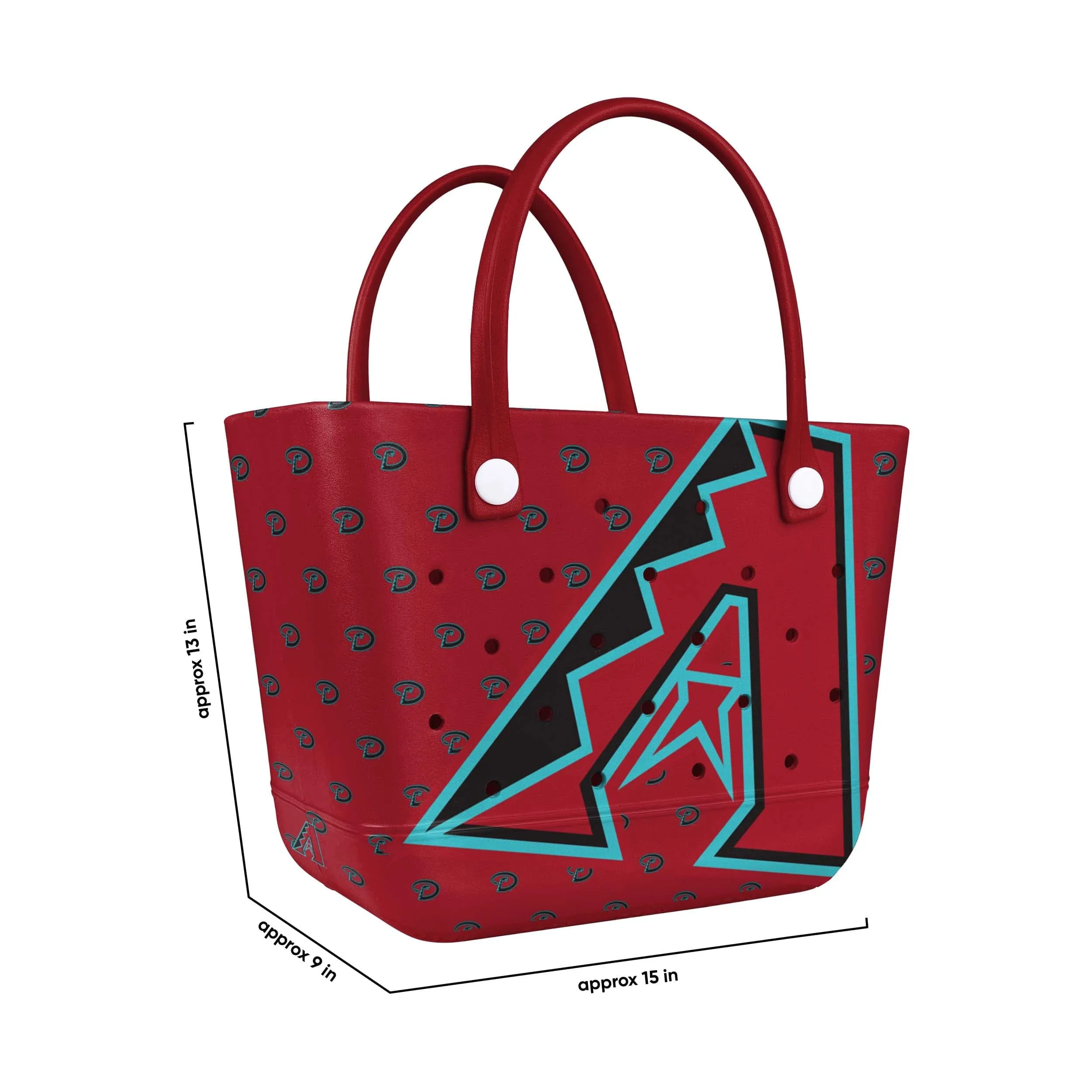 Arizona Diamondbacks MLB Big Logo Mini Print Tailgate Tote Bag (PREORDER - SHIPS MID MARCH)