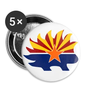 Arizona Libertarian Party Porcupine Buttons large 2.2'' (5-pack)