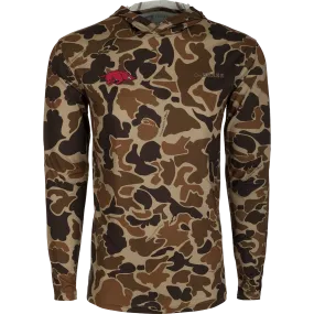 Arkansas Performance Long Sleeve Camo Hoodie