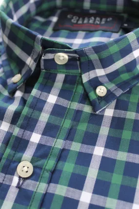 Arlington: Brookline Button Down Shirt - Green/Navy