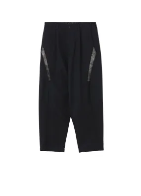 ARMY GABARDINE SIDE CURVE PANTS