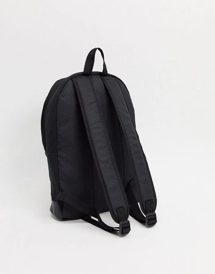 ASOS - Canvas Backpack With Faux Leather Base