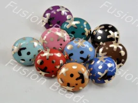 Assorted Pack of Starfish UV Metallic Finished Buttons