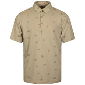 Astoria Cactus Print Polo Light Ballast Oak - SS24