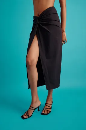 Asymmetrical Knotted Skirt