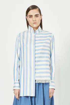 Asymmetrical Mandarin Shirt