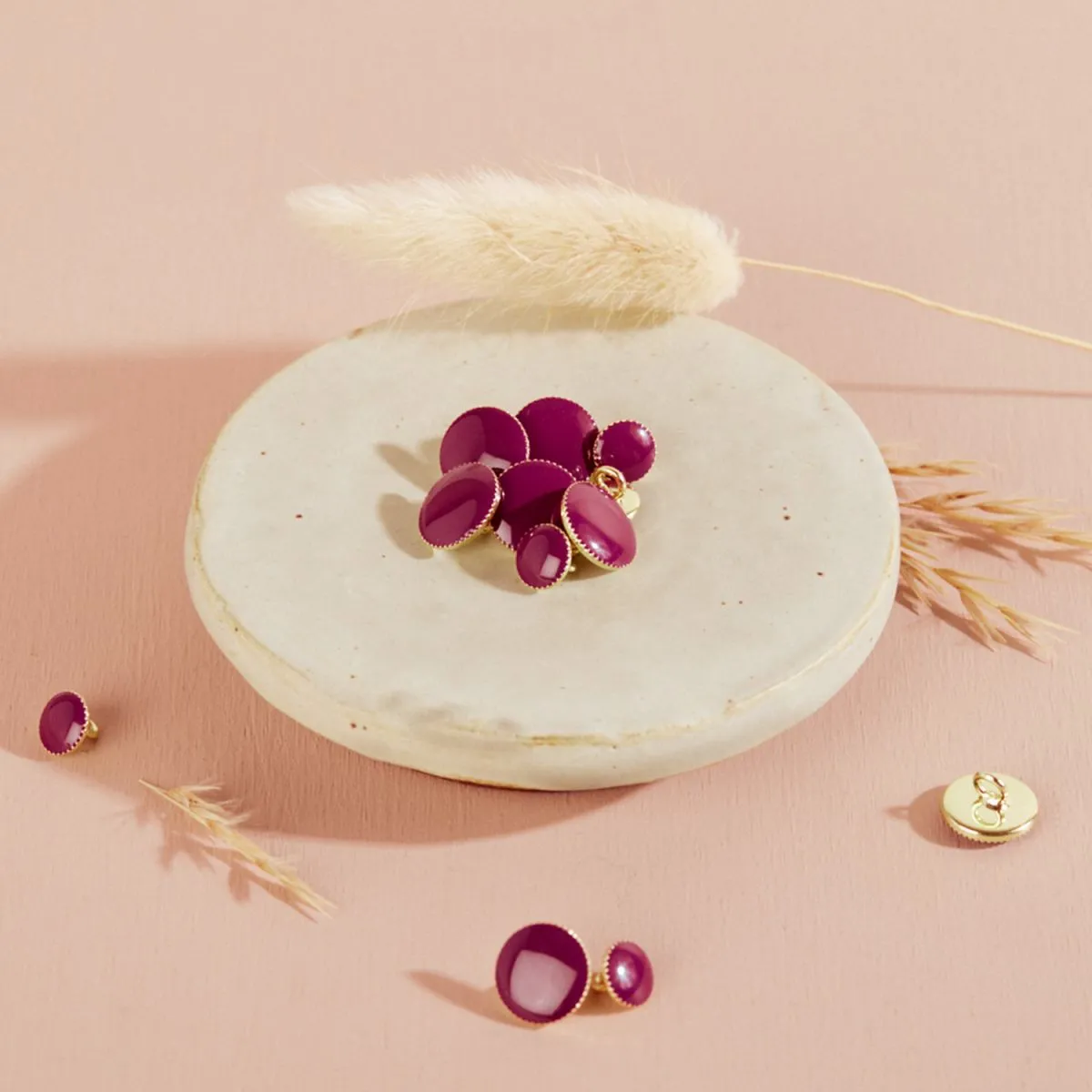 Atelier Brunette - Gem Buttons - Dahlia 12mm
