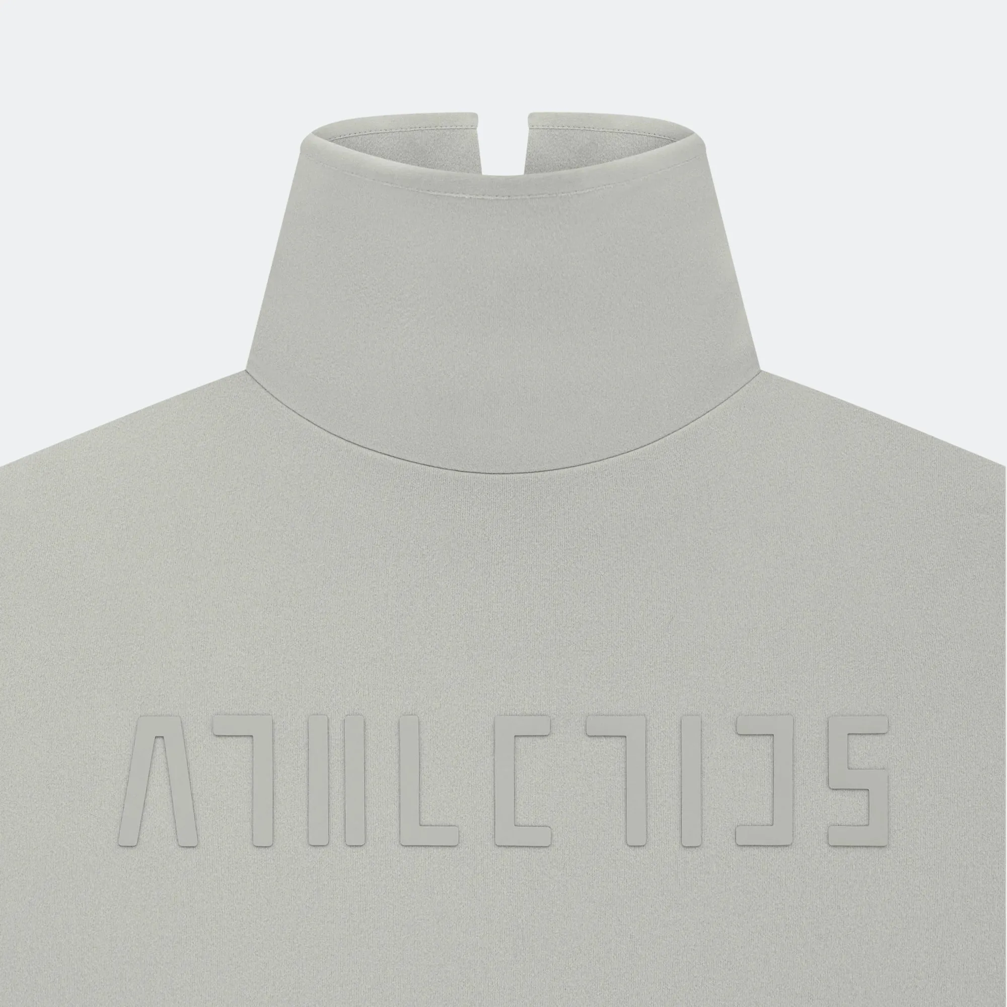 Athletics Suede Fleece Mock Neck - Sesame