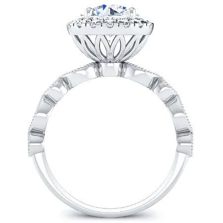 Aubretia - Round Lab Diamond Engagement Ring (IGI Certified)