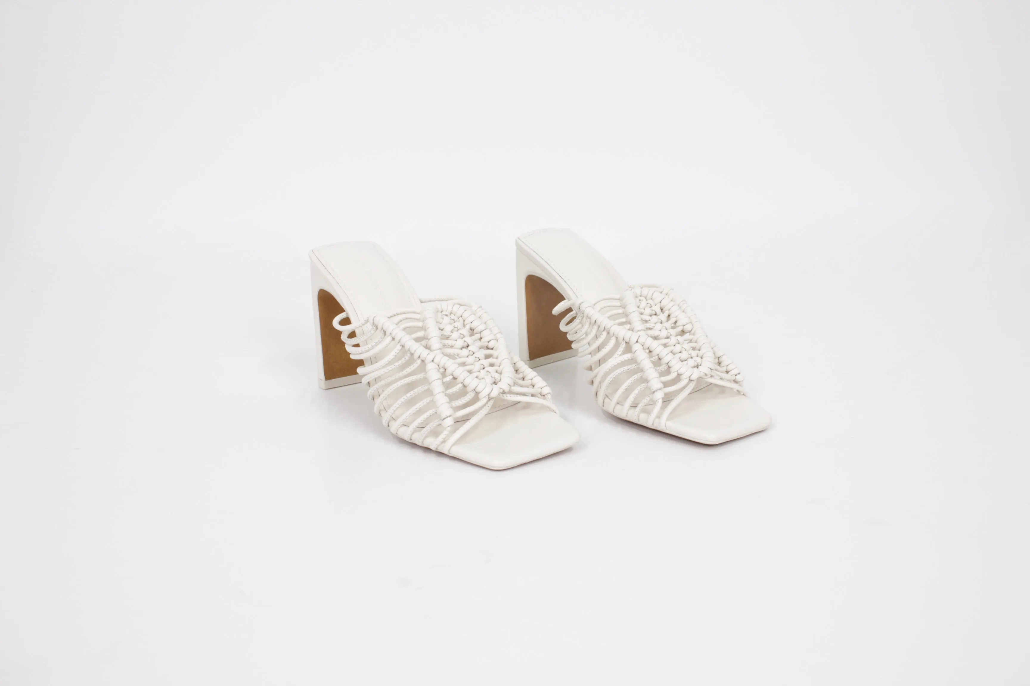 Audra Macrame Heeled Sandals