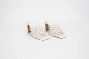Audra Macrame Heeled Sandals