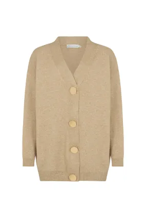Audrey Oversized Cardigan In Cream