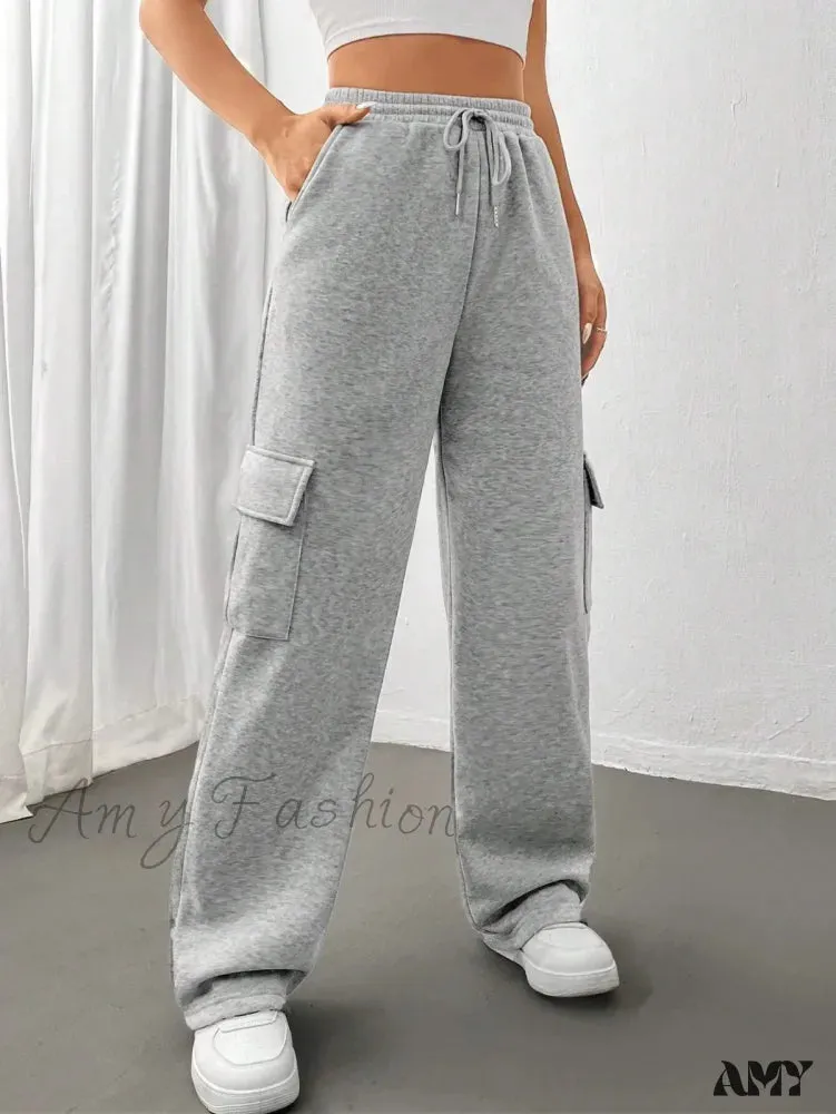 Autumn Winter Fashionable Side Pocket Versatile Sports Pants