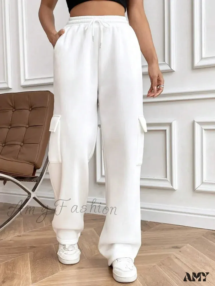 Autumn Winter Fashionable Side Pocket Versatile Sports Pants