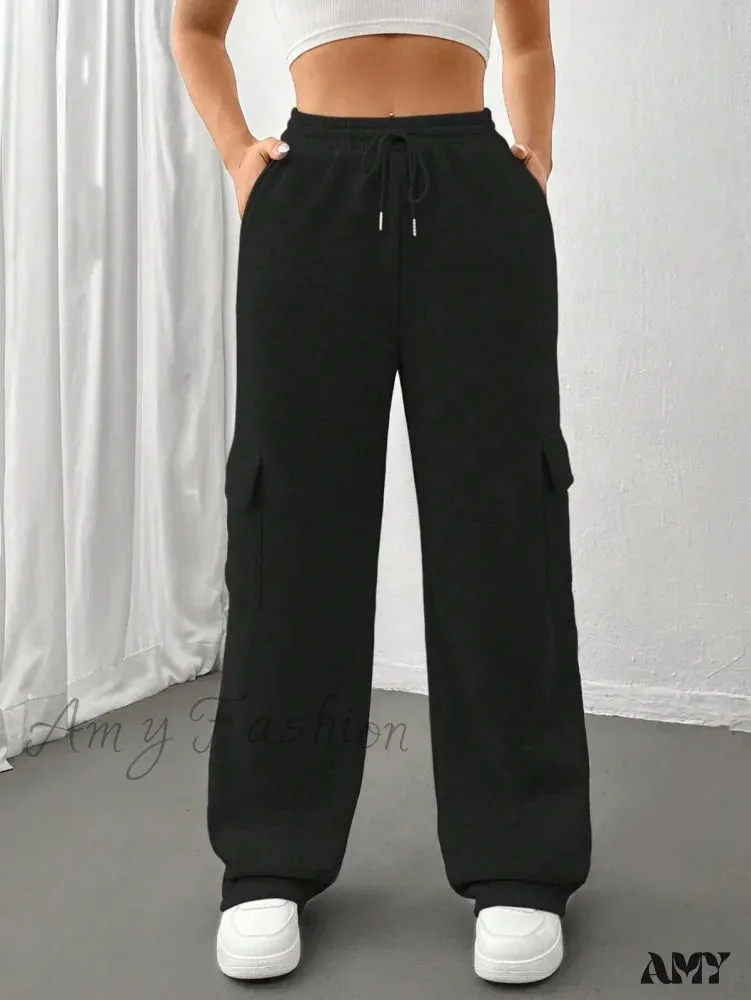 Autumn Winter Fashionable Side Pocket Versatile Sports Pants