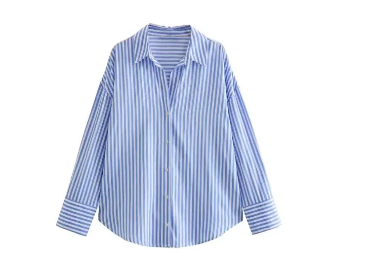 'Ava' Long=sleeved Loose Collared Shirt (6 Colors)