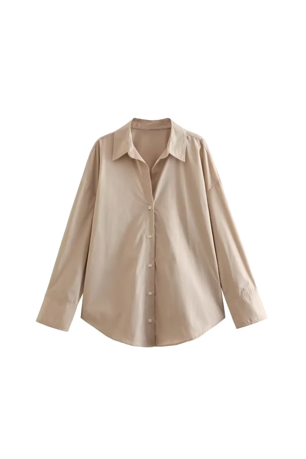 'Ava' Long=sleeved Loose Collared Shirt (6 Colors)