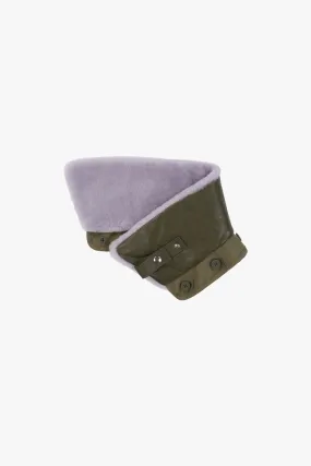 Aviator Collar - Heather / Dark Olive