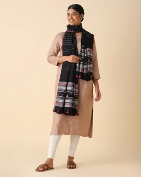 Azra Extra Weft Wool Silk Shawl