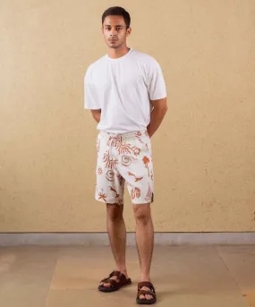 Azure Shorts - Print - Hemp Tencel