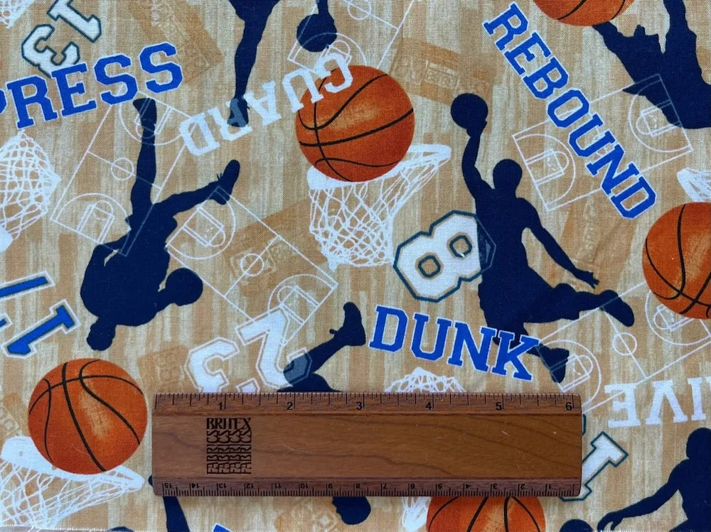 B-Ball Rebound Quilting Cotton (Made in Korea)