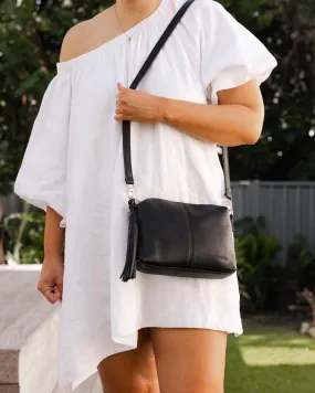 BABY DAISY CROSSBODY BAG BLACK