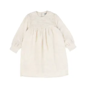 BACE COLLECTION OATMEAL PLEATED DETAIL BUBBLE DRESS [FINAL SALE]