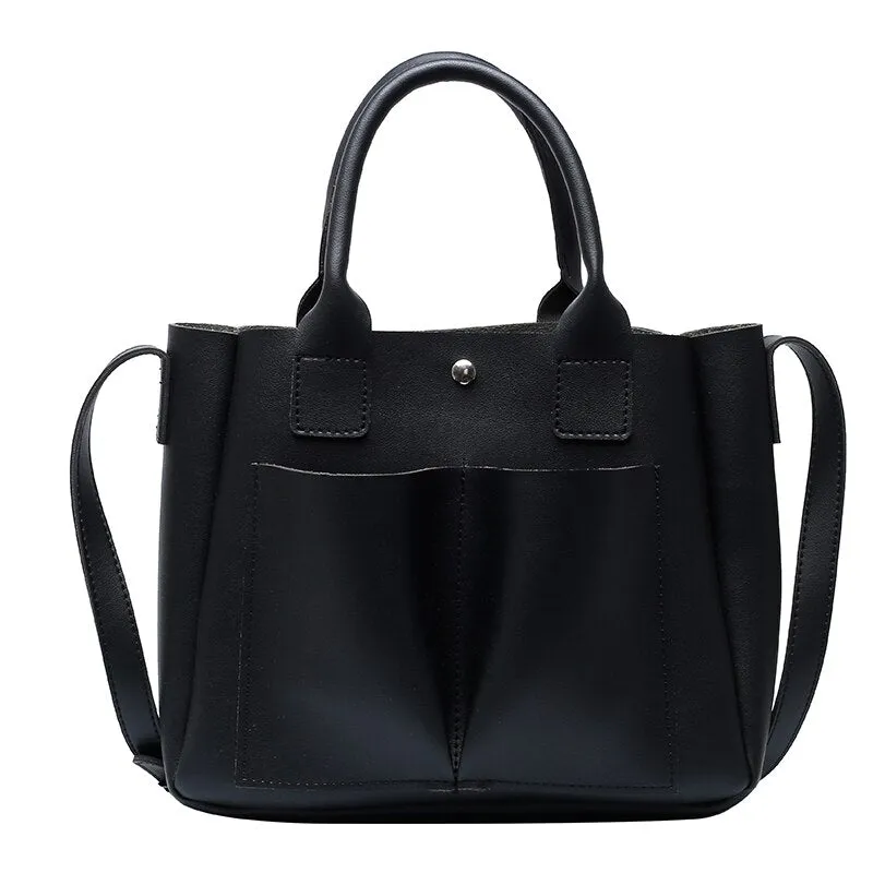 Back to College OLSITTI Double Pocket Small PU Leather Crossbody Bags For Women 2020 Solid color Shoulder Handbags Female Totes Lady Hand Bag