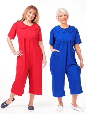 Back-Zip Culotte Jumpsuit